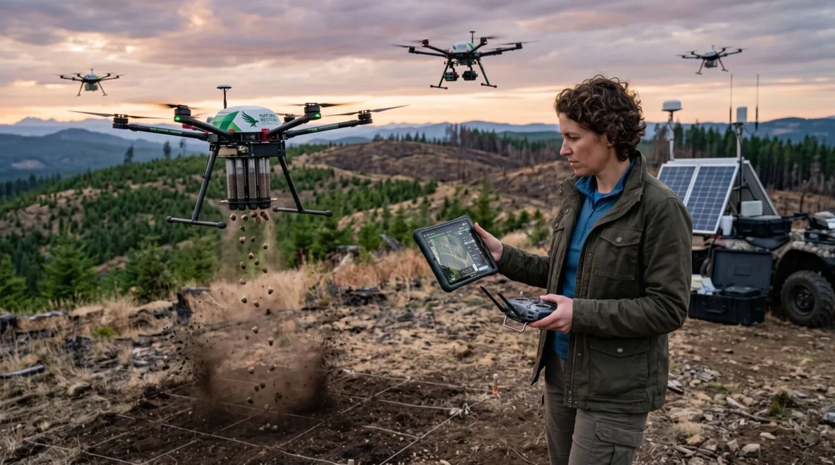 Restaurador de ecossistemas usa drones para recuperar áreas degradadas