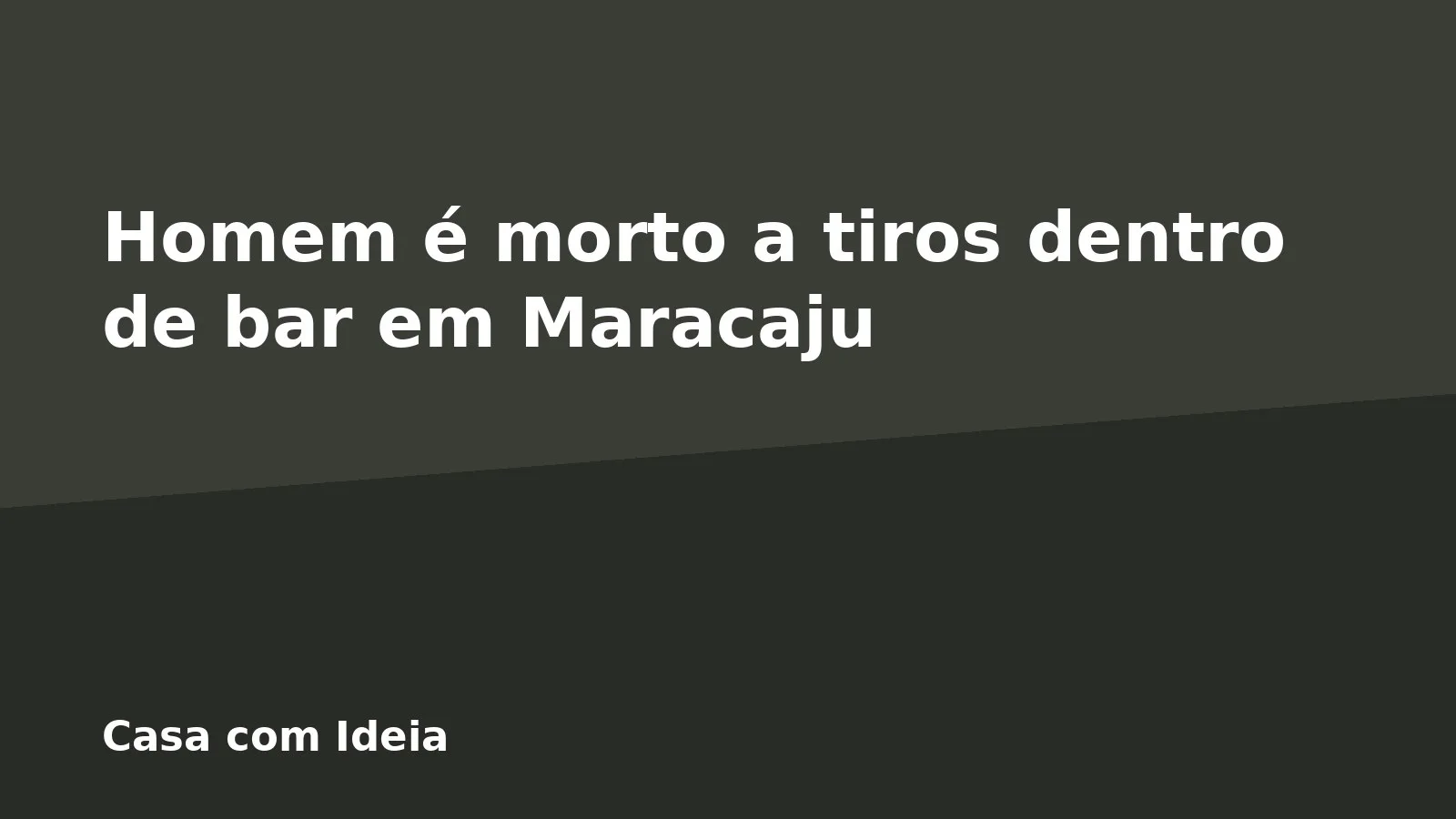 Homem é morto a tiros dentro de bar em Maracaju