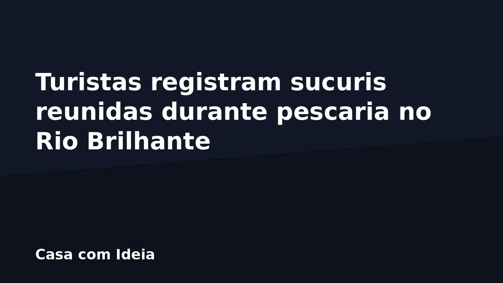 Turistas registram sucuris reunidas durante pescaria no Rio Brilhante