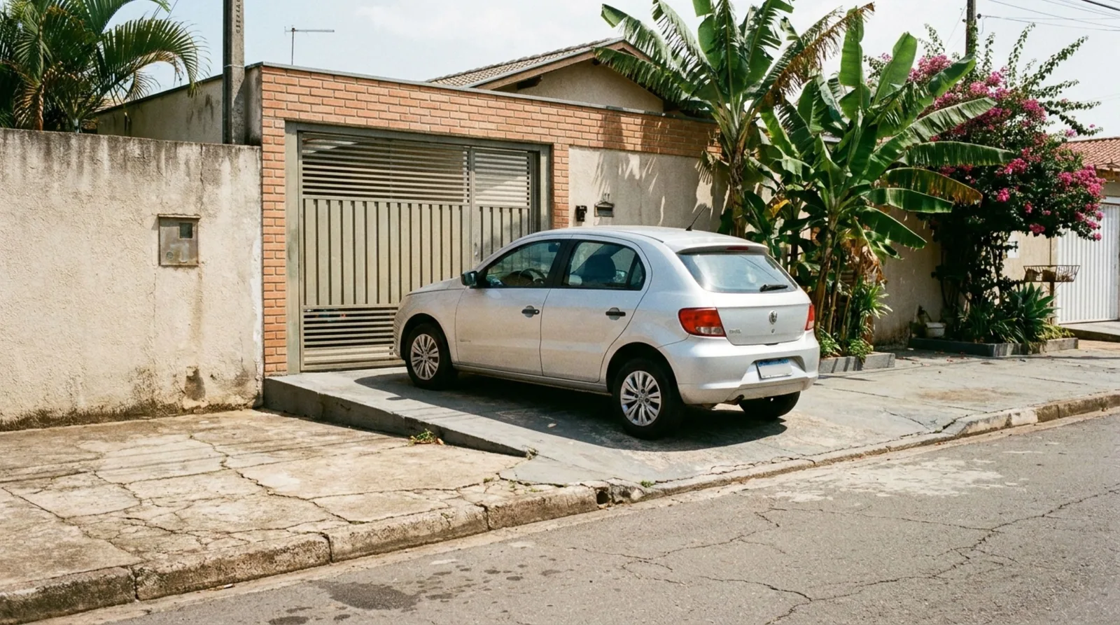 Estacionar diante da própria garagem pode render multa e remoção