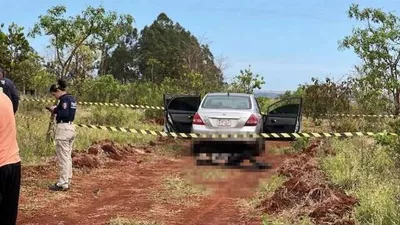 Homem é morto a tiros e tem parte do corpo queimada em Pedro Juan