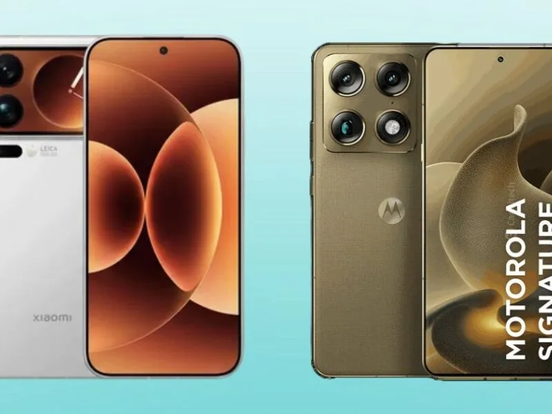 Motorola e Xiaomi destacam IA, câmeras e design em novos celulares premium