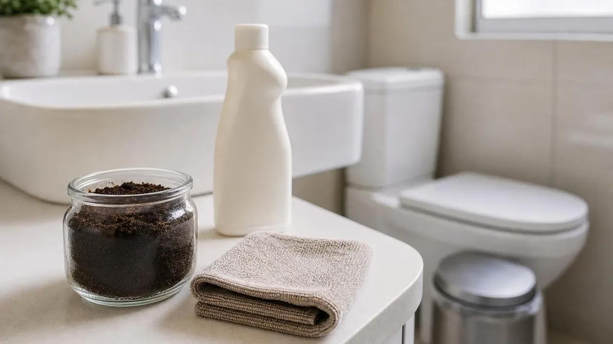 Borra de café no banheiro: onde ela não deve ser usada