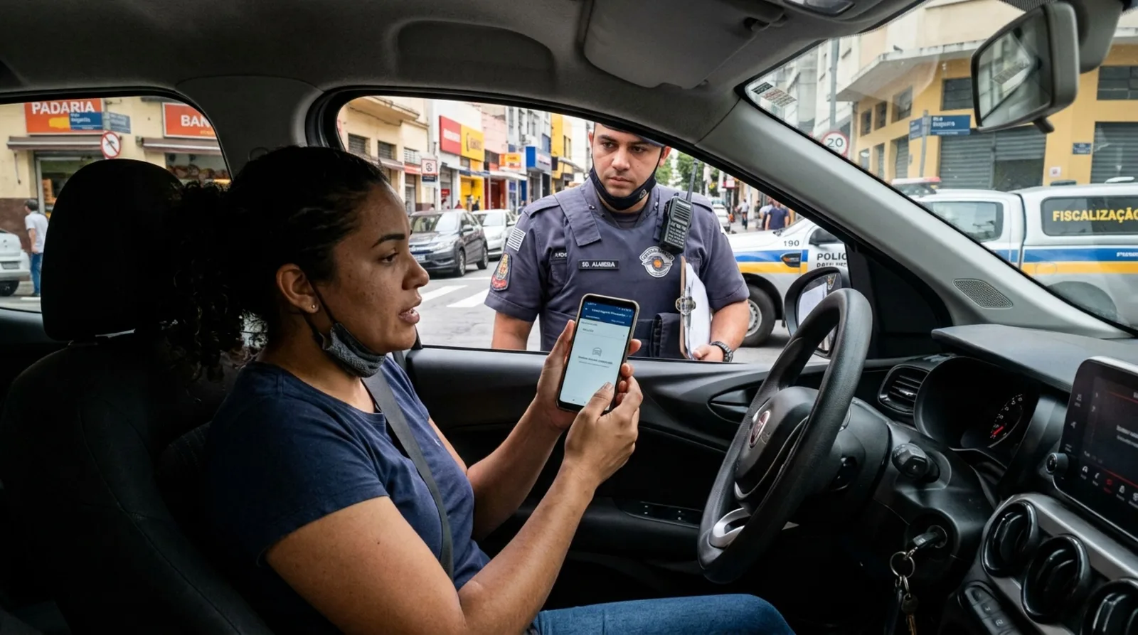 CRLV digital pode ser compartilhado com quem usa carro registrado em outro CPF