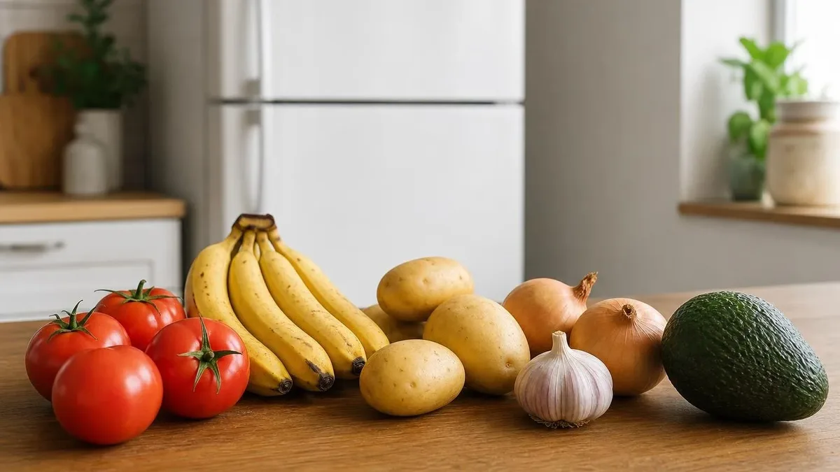 Tomate, banana e outros alimentos que ficam melhores fora da geladeira