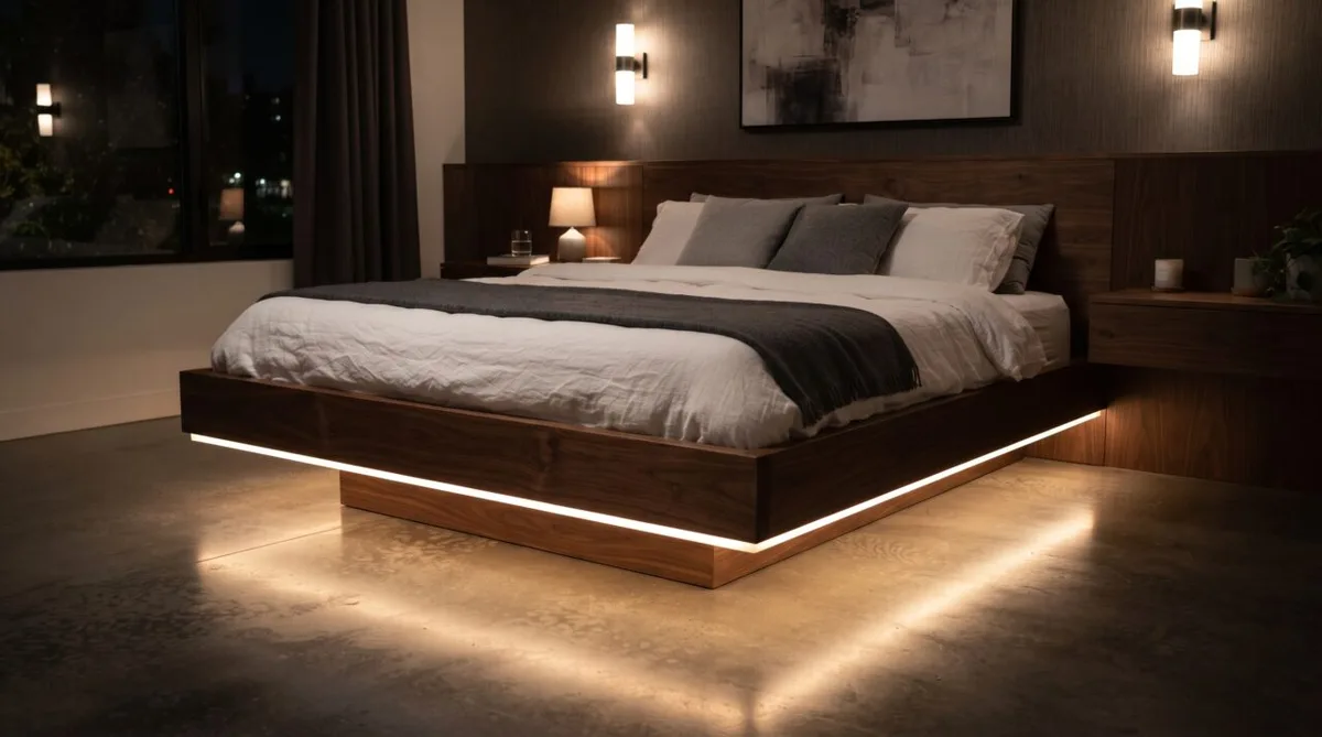 Cama flutuante com LED pode custar até R$ 7.000 em 2026