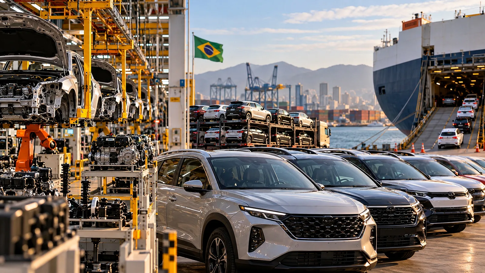 Marcas chinesas dominam importações de veículos no Brasil