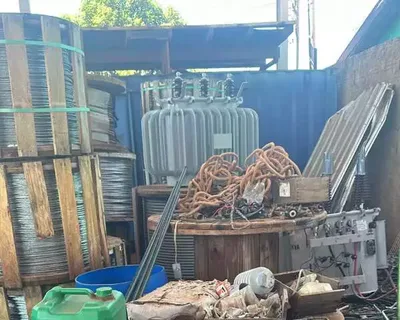 Polícia Civil localiza equipamentos elétricos em galpão no Jardim Batistão